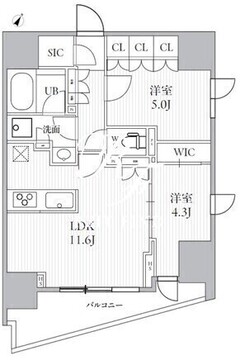 シーズンフラッツ大井町 N-1401 間取り図