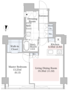 ラ・トゥール渋谷 1902 間取り図