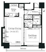 エルスタンザ白金 1302 間取り図