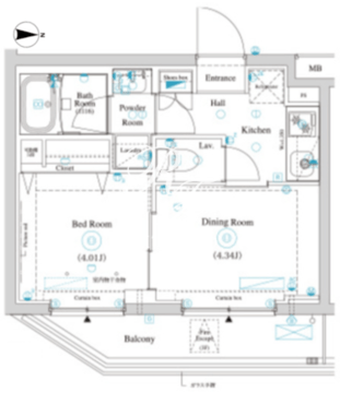 ラティエラ滝野川 102 間取り図