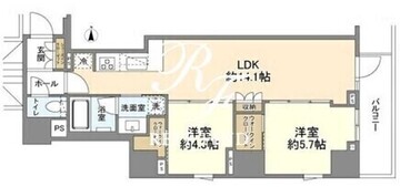 サンウッドフラッツ新宿四谷三丁目 901 間取り図