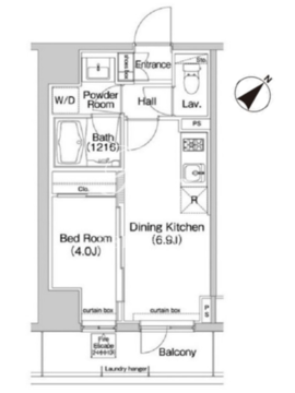 コンフォリア東池袋イースト 508 間取り図