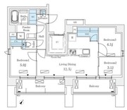 ラオム麻布十番 901 間取り図