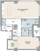 プレステージレジデンス白金台 102 間取り図