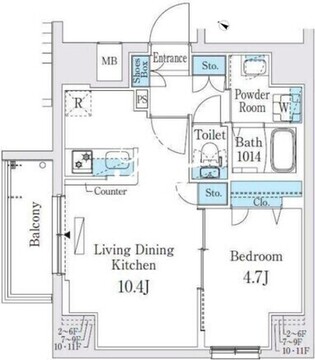 プライムブリス板橋本町 203 間取り図