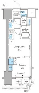 ルフォンプログレ田原町 502 間取り図