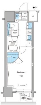 ルフォンプログレ田原町 604 間取り図