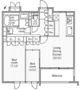 nido桜丘 410 間取り図