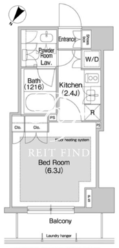 コンフォリア日本橋人形町イースト 1006 間取り図