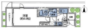ルネサンスコート目黒 101 間取り図