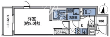 ルネサンスコート目黒 201 間取り図