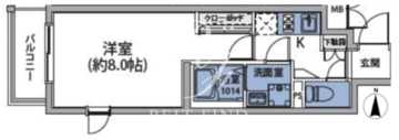 ルネサンスコート目黒 301 間取り図