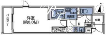 ルネサンスコート目黒 401 間取り図