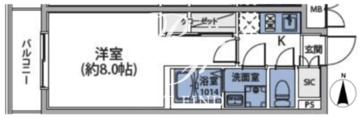 ルネサンスコート目黒 403 間取り図