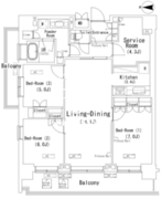 パークアクシス辰巳ステージ 810 間取り図