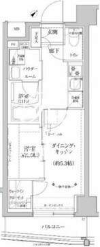 リルシア北赤羽 402 間取り図