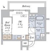 アリビス十条 603 間取り図