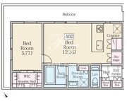 レーヴレジデンス三軒茶屋 402 間取り図