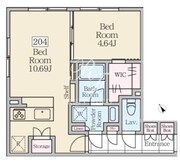 レーヴレジデンス三軒茶屋 204 間取り図