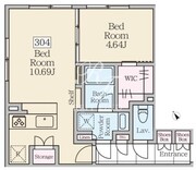 レーヴレジデンス三軒茶屋 304 間取り図