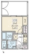 レーヴレジデンス三軒茶屋 103 間取り図