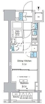 プレディアコート錦糸町スカイビュー 602 間取り図