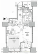 クレヴィア原宿 102 間取り図