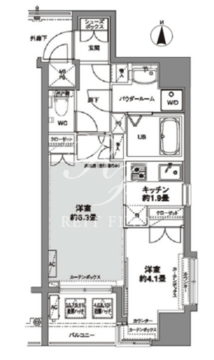 コンフォリア芝公園 505 間取り図
