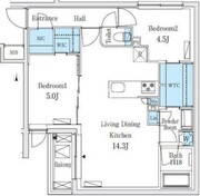 ソラシアレジデンス亀戸 505 間取り図