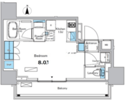 ブラウ門前仲町 403 間取り図