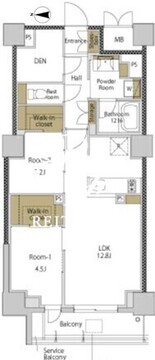 ＲＪＲプレシア大森北 502 間取り図