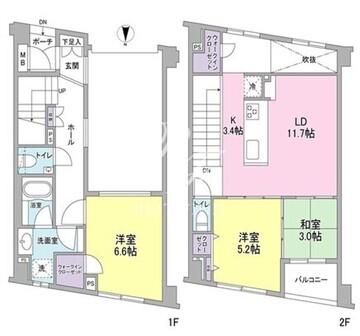ソアラノーム碑文谷 115 間取り図