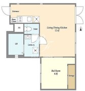 ヴィラ・ハーモニー不動前 102 間取り図