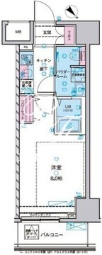 ジェノヴィア浅草2スカイガーデン 303 間取り図
