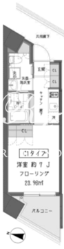 ガーデン蒲田 303 間取り図