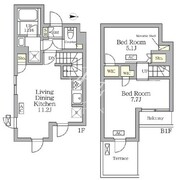 アジールコート三宿テラス 110 間取り図