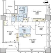 レジディアタワー上池袋 TW-402 間取り図