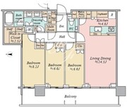 晴海フラッグ SUN-T-4902 間取り図