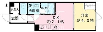 クールブラン八幡山 206 間取り図