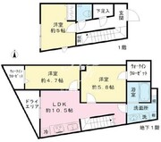 クールブラン八幡山 101 間取り図