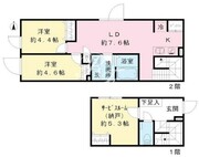 クールブラン八幡山 105 間取り図