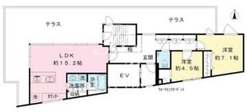 クールブラン八幡山 401 間取り図