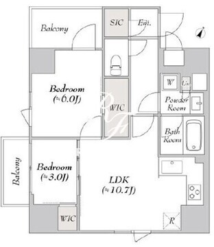 ルミーク三軒茶屋 403 間取り図