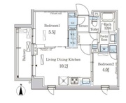 パークアクシス菊川 1001 間取り図