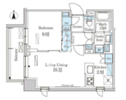 パークアクシス菊川 201 間取り図