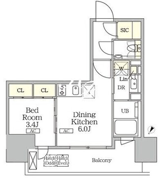 ザ・パークハビオ大森山王 1006 間取り図