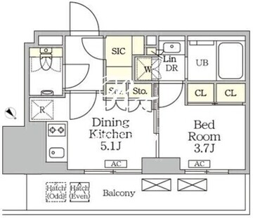 ザ・パークハビオ大森山王 1205 間取り図