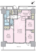 ザ・タワー十条 2703 間取り図