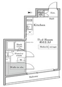 ユニテラス三軒茶屋 202 間取り図