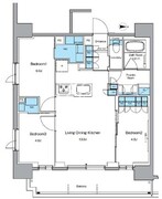 ルフォンプログレ上野御徒町 1102 間取り図